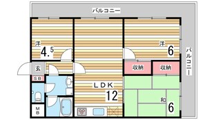 パレ・ルミエール岡本の物件間取画像